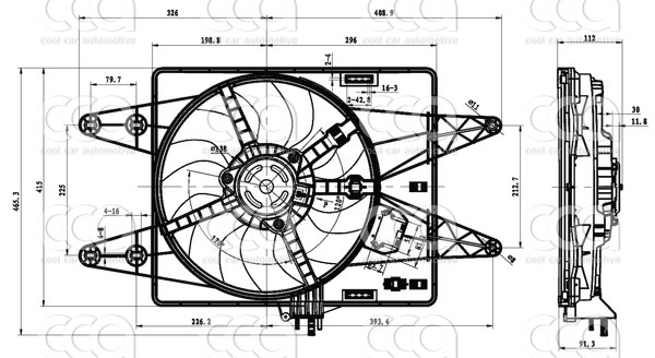 Ventilatoren Nissens Ventilator Fiat Doblo 1.9D01-