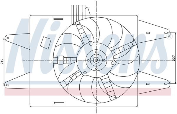 Ventilatoren Nissens Ventilator Fiat Doblo 1.6 01-