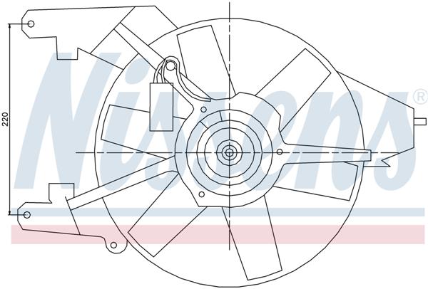 Ventilatoren Nissens Ventilator Nissan Micra 1,2-1,4 aut. 02-