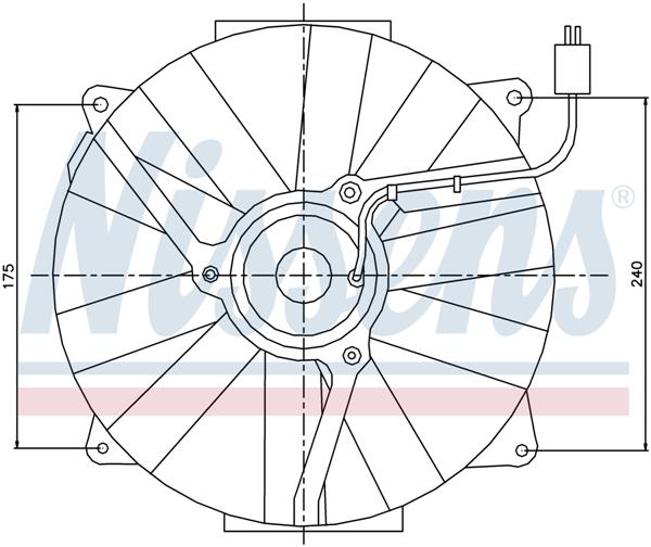 Ventilatoren Nissens Ventilator Mercedes S-Class W140 91-