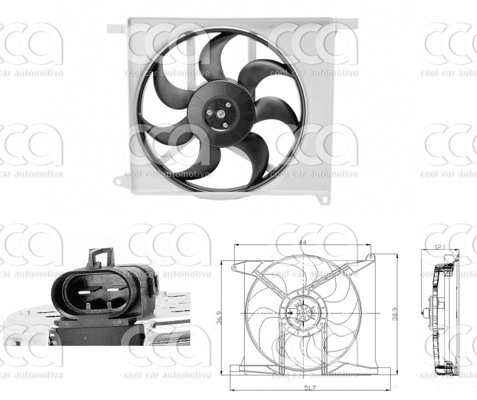 Ventilatoren Nissens Ventilator Opel Astra 98-