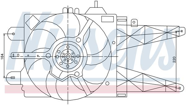 Ventilatoren Nissens Ventilator Fiat Punto 99-