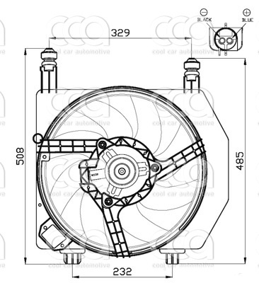 Ventilatoren Nissens Ventilator Ford Fiesta 1.25-1.4 -AC 95-