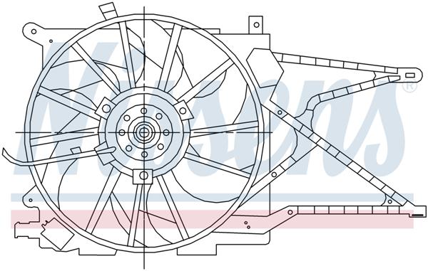 Ventilatoren Nissens Ventilator Opel Astra / Zafira TD 98-