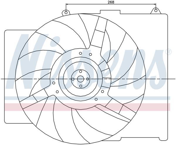 Ventilatoren Nissens Ventilator Opel Astra TD 91-