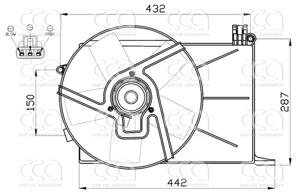Ventilatoren Nissens Ventilator Opel Corsa TD 93-