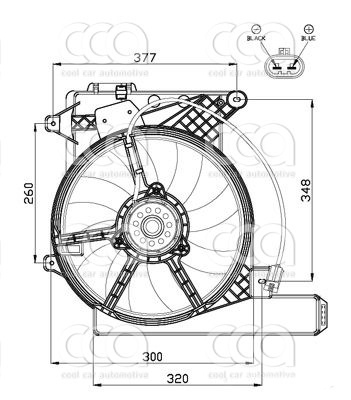 Ventilatoren Nissens Ventilator Opel Meriva 1,7 CDTI 03-