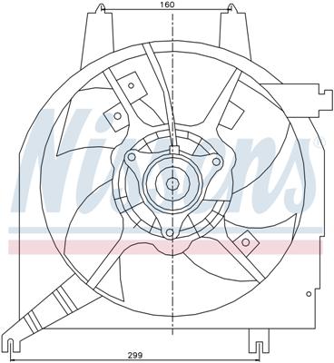 Ventilatoren Nissens Ventilator Mazda Demio 98-