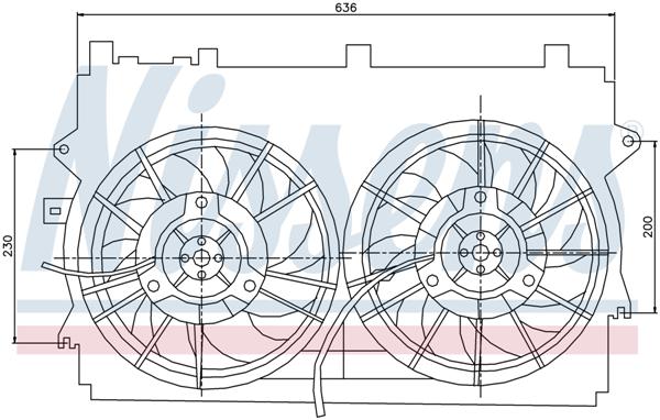Ventilatoren Nissens Ventilator Toyota Corolla 00-