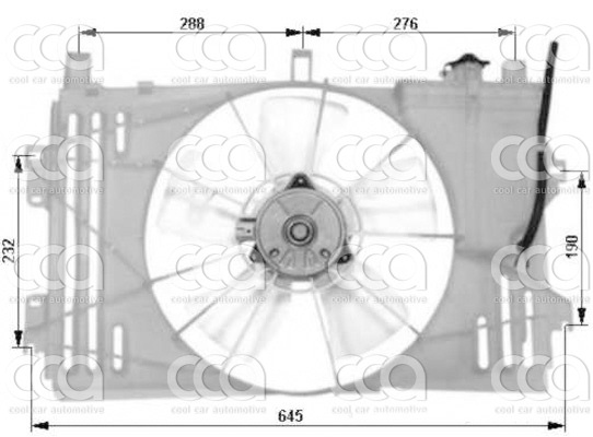 Ventilatoren Nissens Ventilator Toyota RAV 4 00-