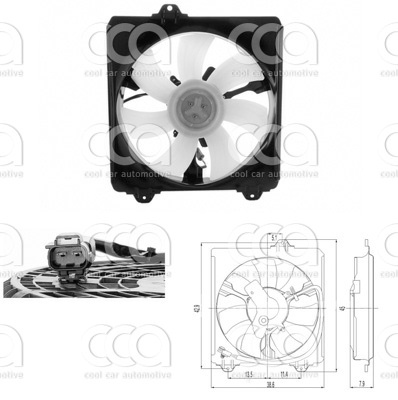 Ventilatoren Nissens Ventilator Toyota RAV 4 00-
