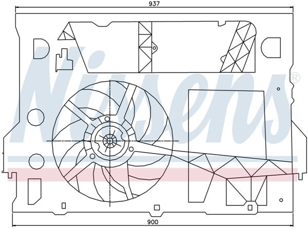 Ventilatoren Nissens Ventilator Opel Movano 98- -