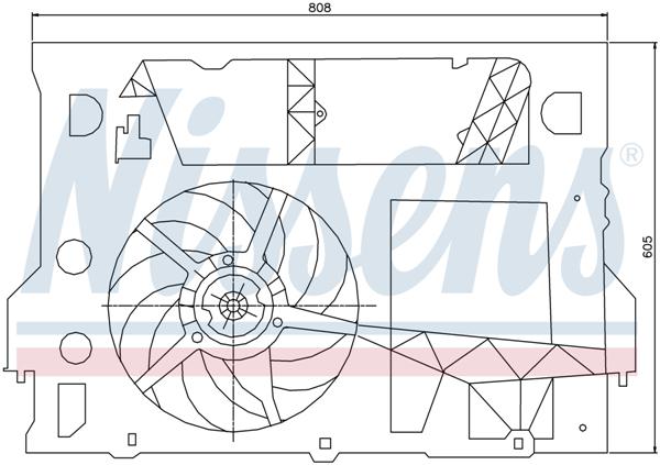 Ventilatoren Nissens Ventilator Opel Movano 98- -