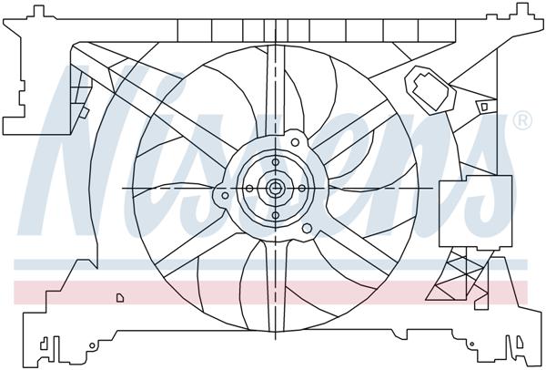 Ventilatoren Nissens Ventilator Renault Espace 96-