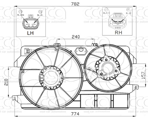 Ventilatoren Nissens Ventilator Ford Transit Connect +AC 02-