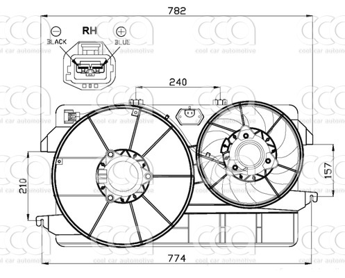 Ventilatoren Nissens Ventilator Ford Transit Connect +AC 02-