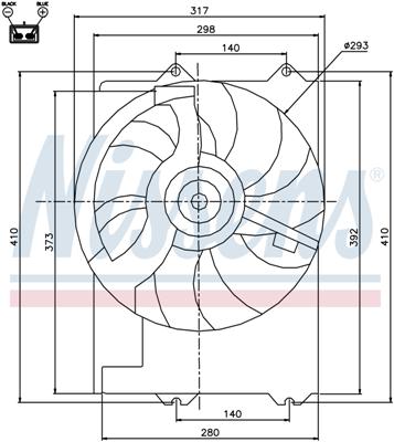 Ventilatoren Nissens Ventilator Rover 25 99-