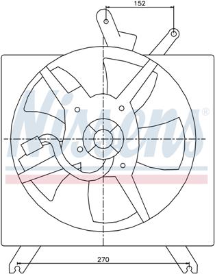 Ventilatoren Nissens Ventilator Kia Rio 00-