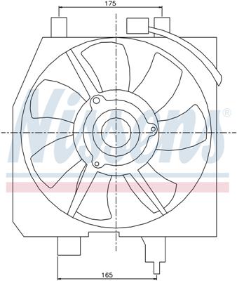 Ventilatoren Nissens Ventilator Mazda Premacy 99-