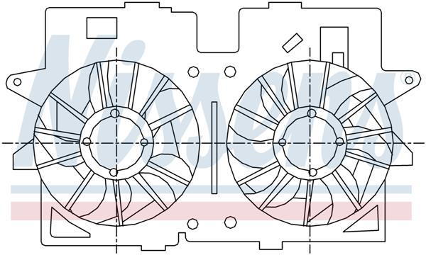 Ventilatoren Nissens Ventilator Ford Maverick 02-