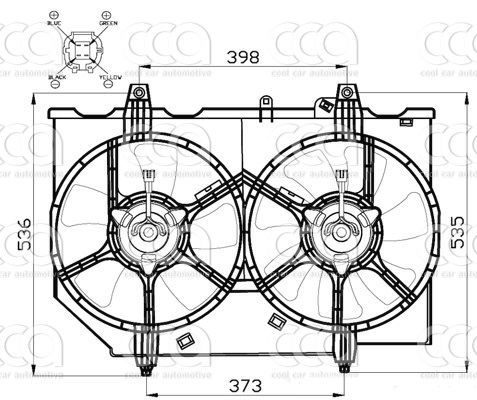 Ventilatoren Nissens Ventilator Nissan X-Trail 01-