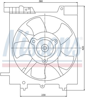 Ventilatoren Nissens Ventilator Subaru Impreza 00-