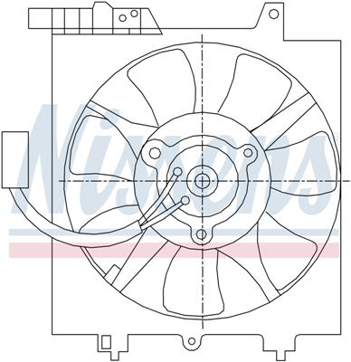 Ventilatoren Nissens Ventilator Subaru Impreza 00-