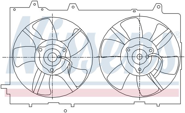 Ventilatoren Nissens Ventilator Subaru Forrester 2,0 02-