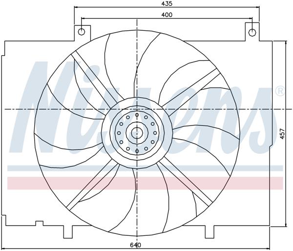 Ventilatoren Nissens Ventilator Chrysler Crossfire 03-