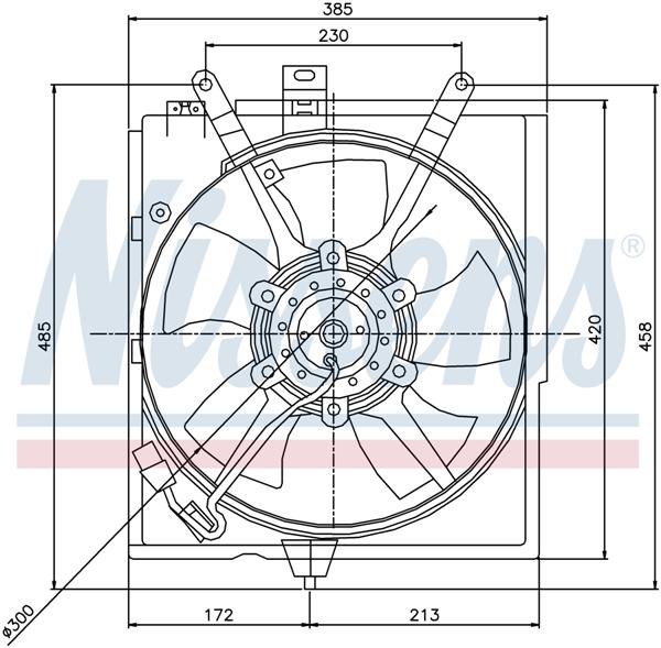 Ventilatoren Nissens Ventilator Volvo S/V40 99-