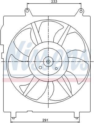 Ventilatoren Nissens Ventilator Toyota Camry 96-