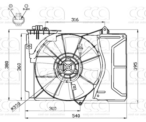 Ventilatoren Nissens Ventilator Toyota Yaris France 99-
