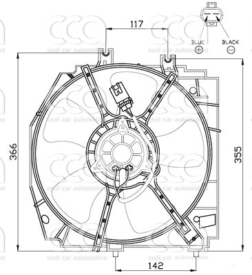 Ventilatoren Nissens Ventilator Mazda 323 1,3-1,8 94-