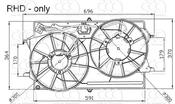 Ventilatoren Nissens Ventilator Ford Focus  03-