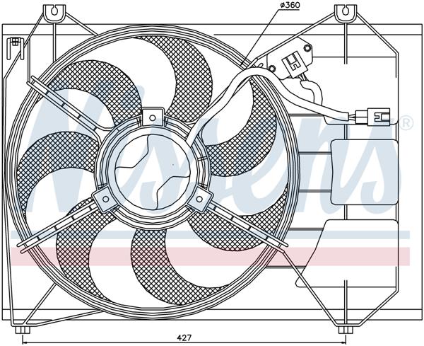 Ventilatoren Nissens Ventilator Kia Rio 05-