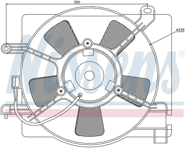 Ventilatoren Nissens Ventilator Daewoo Matiz 98-