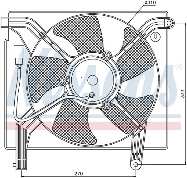 Ventilatoren Nissens Ventilator Daewoo Nubira 97-99