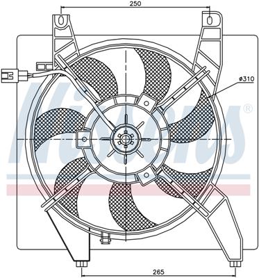 Ventilatoren Nissens Ventilator Hyundai Matrix 1,6-1,8 01-