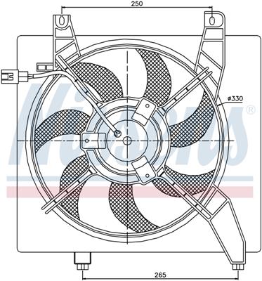 Ventilatoren Nissens Ventilator Hyundai Matrix 1,6-1,8 01-