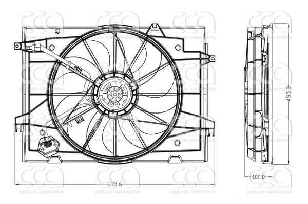 Ventilatoren Nissens Ventilator Hyundai Tucson 2,0-2,0 D 04-