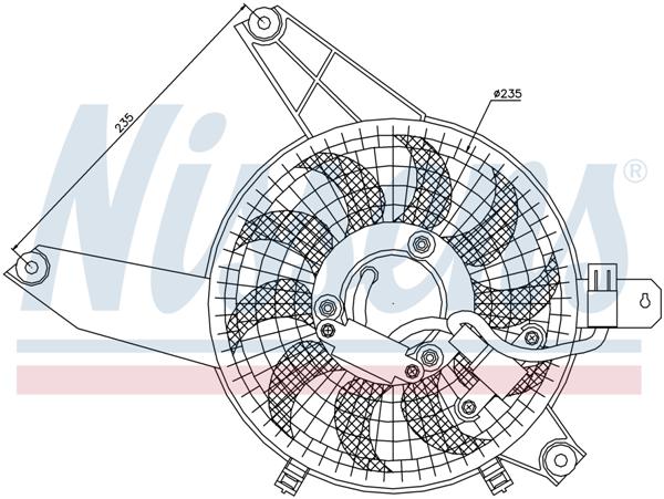 Ventilatoren Nissens Ventilator Hyundai Terracan 2,9 D 01-