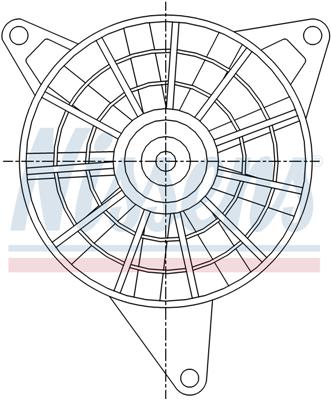 Ventilatoren Nissens Ventilator Kia Sportage AC-Fan 93-