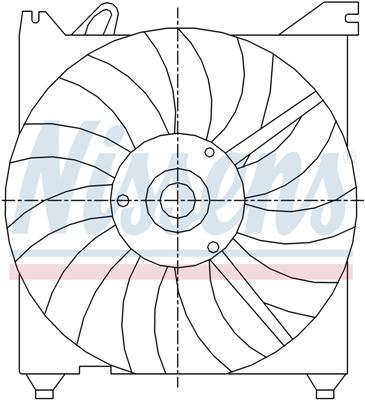 Ventilatoren Nissens Ventilator Kia Magentis 2,5-V6 01-