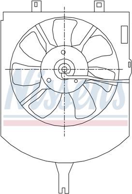 Ventilatoren Nissens Ventilator Volvo S/V40 AC-Fan 99-