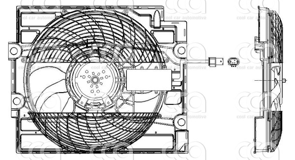 Ventilatoren Nissens Ventilator BMW 5 E39 AC-Fan 95-