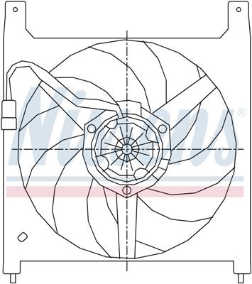 Ventilatoren Nissens Ventilator Opel Frontera A 94-98