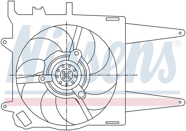 Ventilatoren Nissens Ventilator Fiat Palio 1.2 -AC 96-02