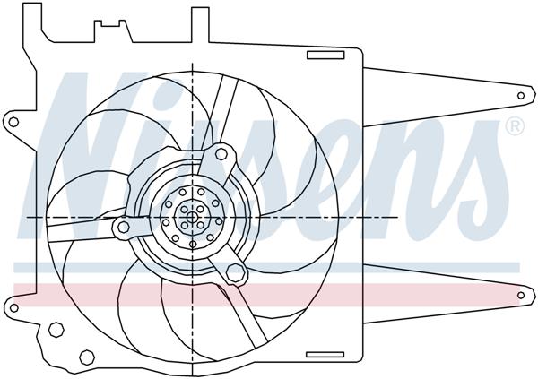 Ventilatoren Nissens Ventilator Fiat Palio 1.2 +AC 96-02