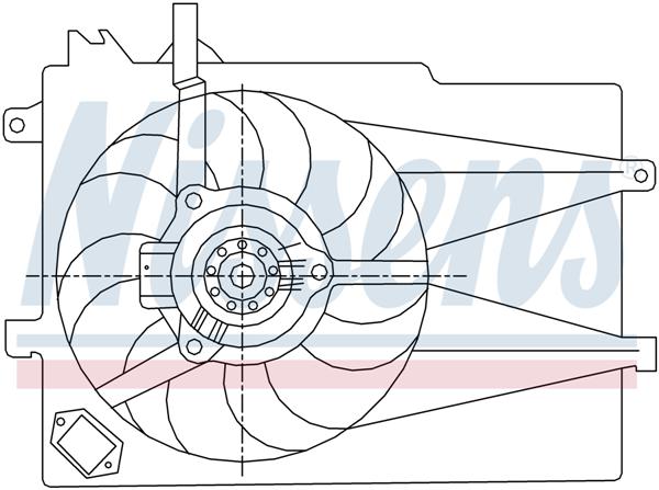 Ventilatoren Nissens Ventilator Fiat Palio 1.2 -AC 96-02