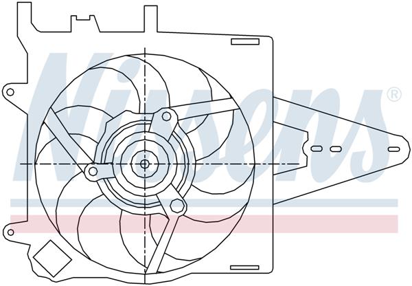 Ventilatoren Nissens Ventilator Fiat Palio 1.4-1.6 -AC 96-02